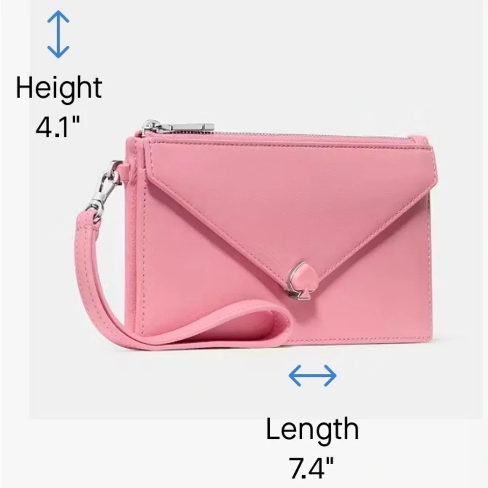 Kate Spade Yours Truly Envelope Wristlet Grapefruit Soda Pink